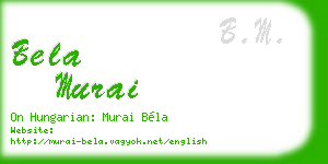 bela murai business card